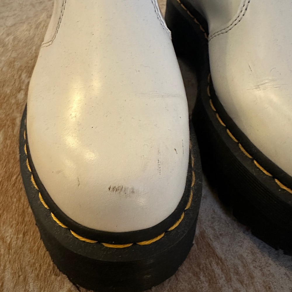 Dr. Martens Black and White Leather Boots - Picture 7 of 7
